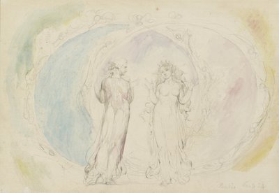 Beatrice and Dante in Gemini, Amid Spheres of Flame, Illustration to the 